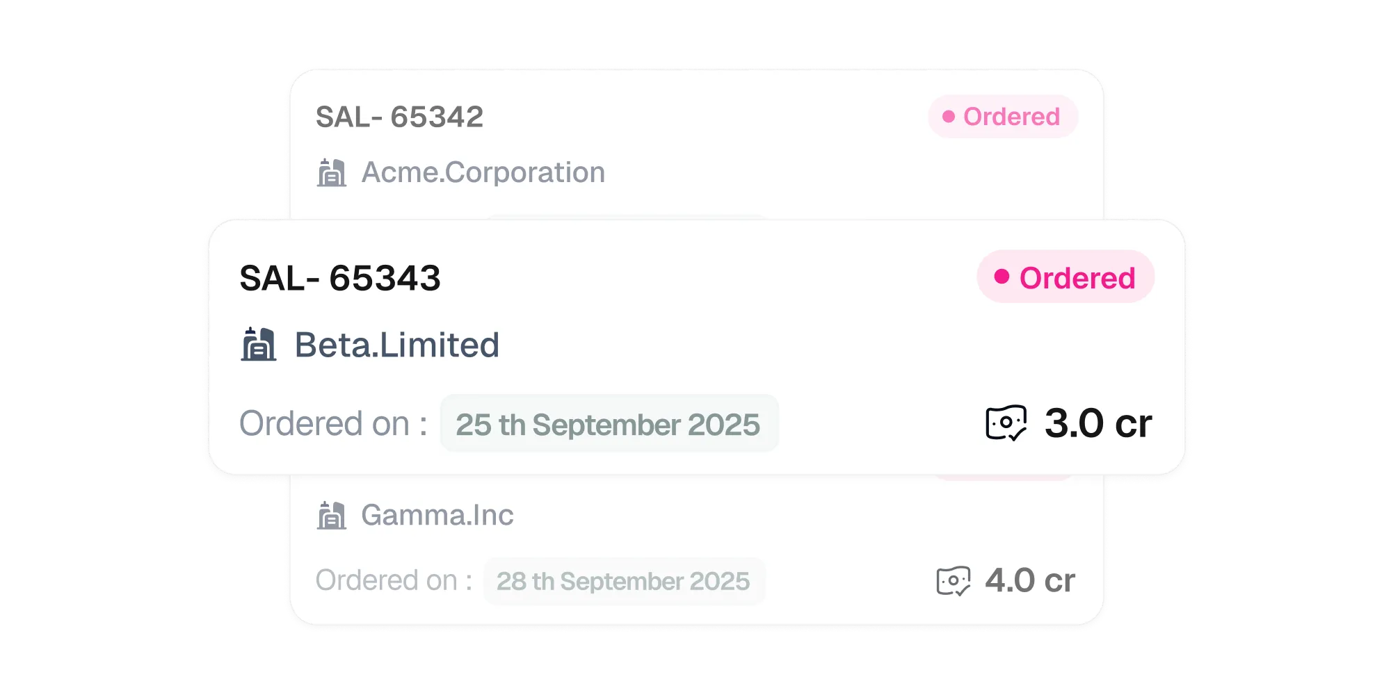 Order timeline showing initiated, payment received, and progress stages.
